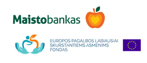 2023 m. spalio 12, 13 ir 14 d.  bus dalinami Europos pagalbos labiausiai skurstantiems asmenims fondo maisto paketai